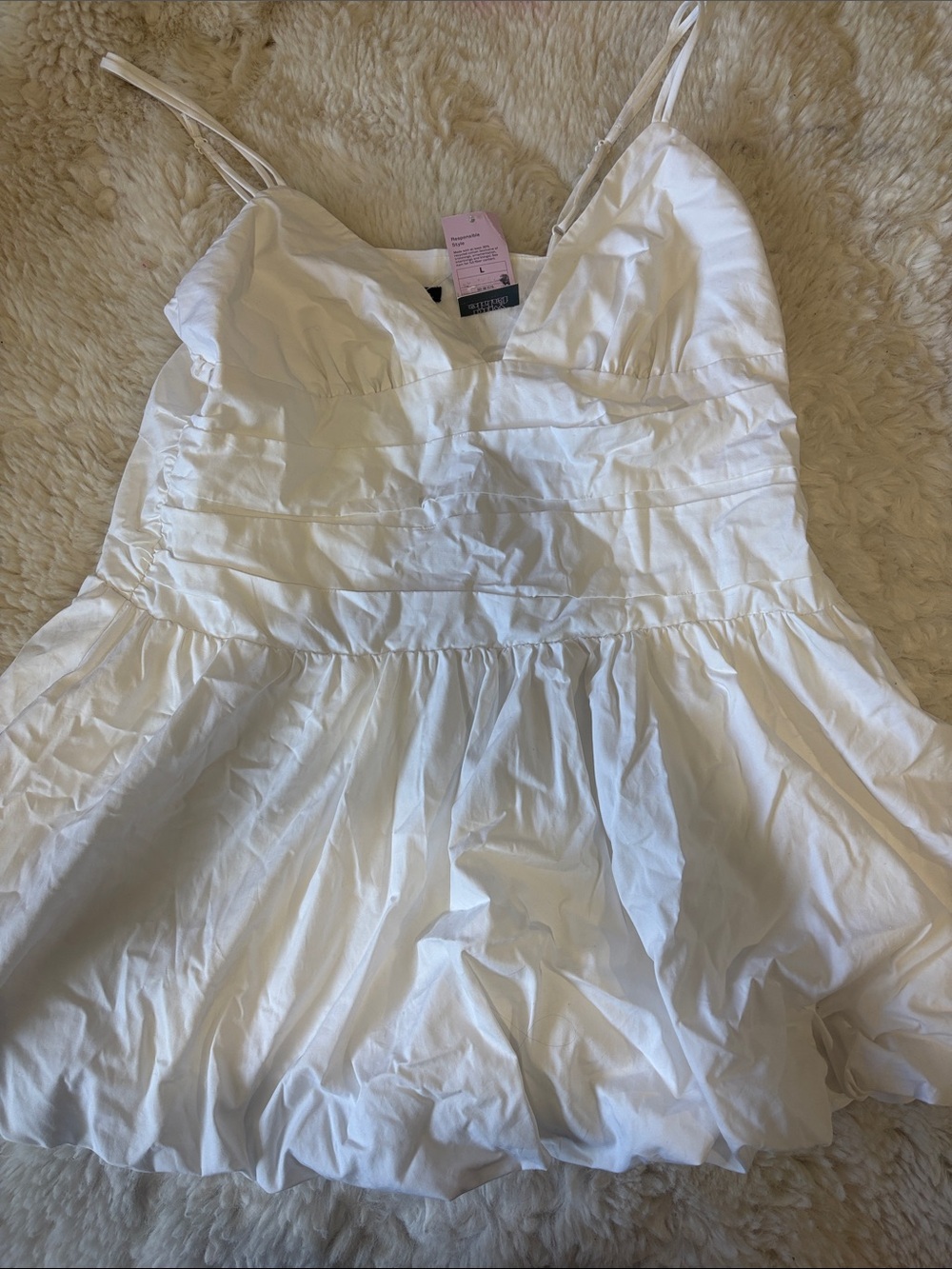 White Spaghetti Strap dress